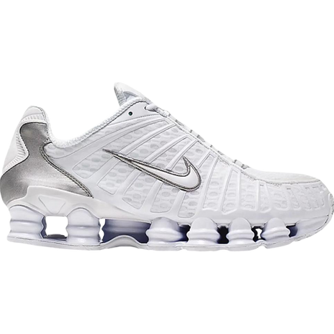 Nike Shox TL White/White/Metallic Silver