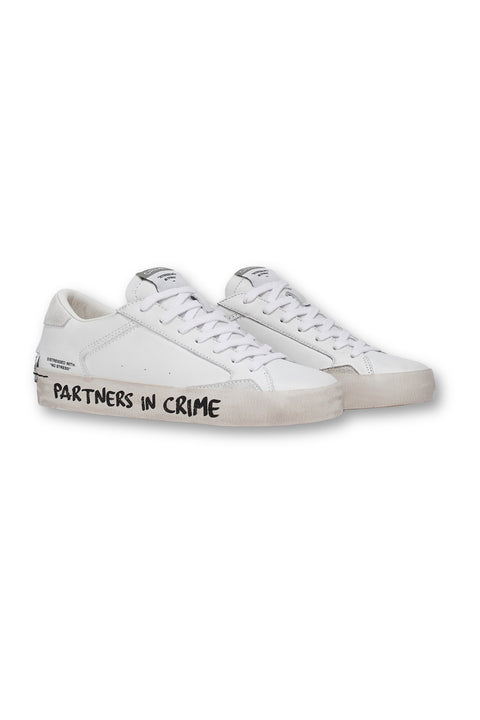 CRIME LONDON - Distressed Graffiti White
