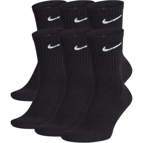 Nike Socks - Everyday Lightweight Crew Black 6-PACK