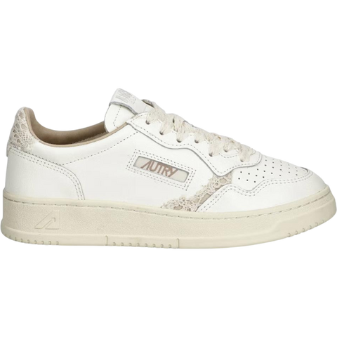 Autry Medalist Low Beige Lace (Women's)