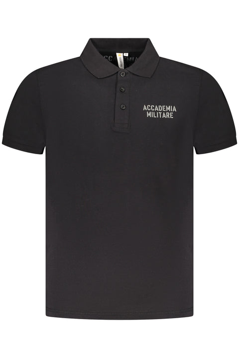 Accademia Militare Polo Maniche Corte Uomo Nero