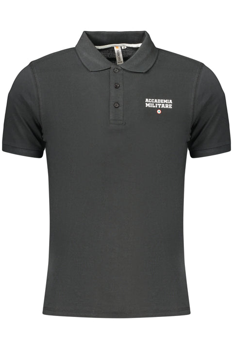 Accademia Militare Polo Maniche Corte Uomo Nero