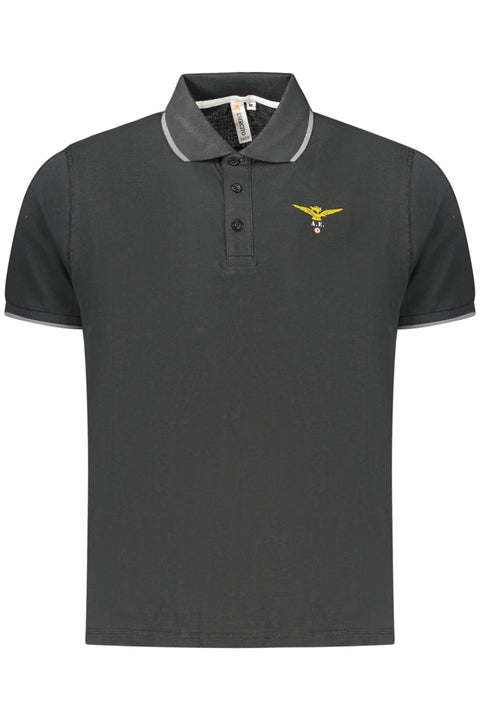 Accademia Militare Polo Maniche Corte Uomo Nero