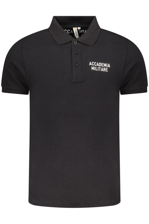 Accademia Militare Polo Maniche Corte Uomo Nero