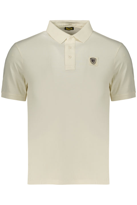 Blauer Apparel Polo Maniche Corte Uomo Bianco