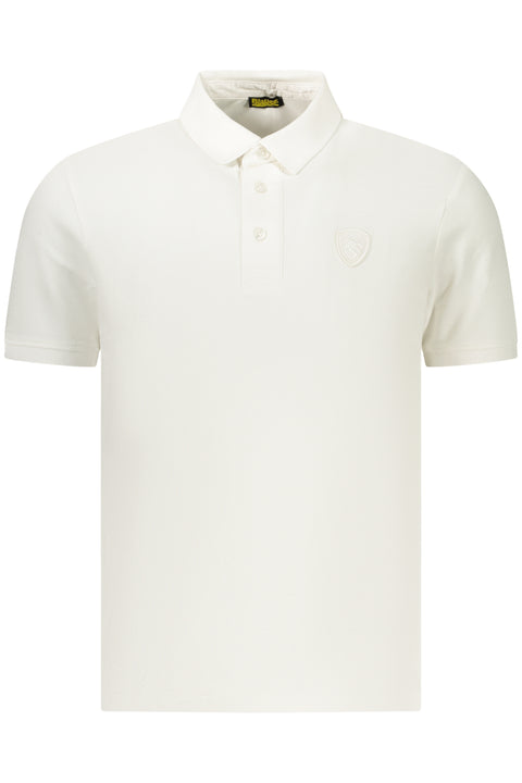 Blauer Apparel Polo Maniche Corte Uomo Bianco