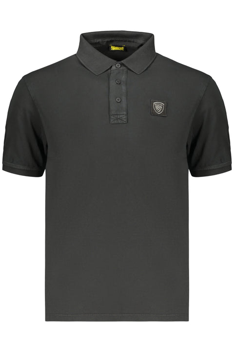 Blauer Apparel Polo Maniche Corte Uomo Nero