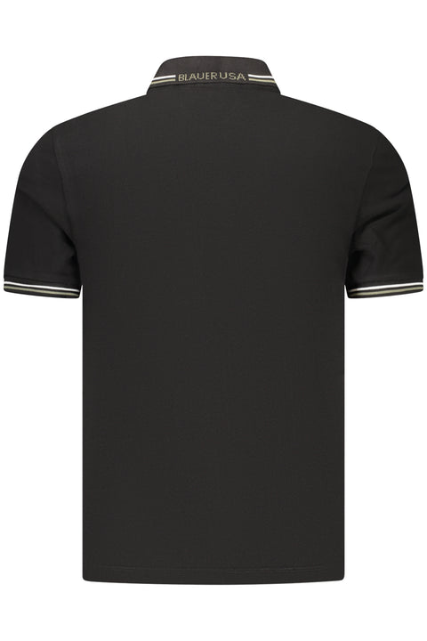 Blauer Apparel Polo Maniche Corte Uomo Nero