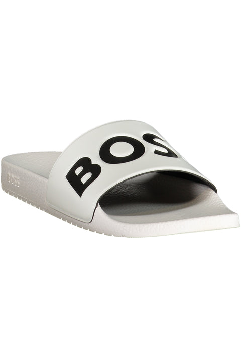 Boss Calzatura Ciabatta Uomo Bianco