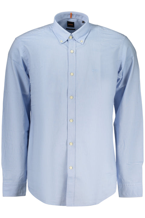 Boss Camicia Maniche Lunghe Uomo Azzurro