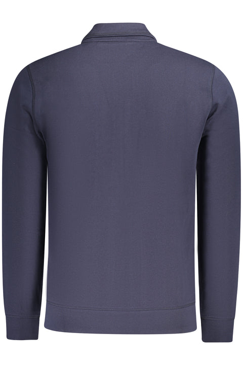 Boss Felpa Con Zip Uomo Blu