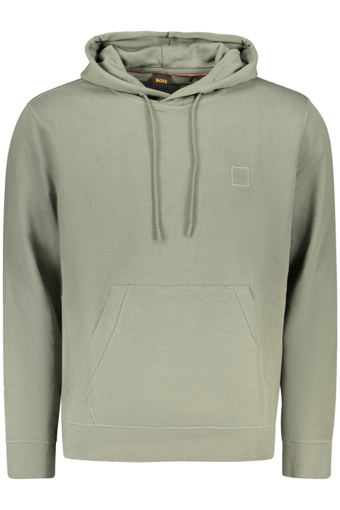 Boss Felpa Senza Zip Uomo Verde