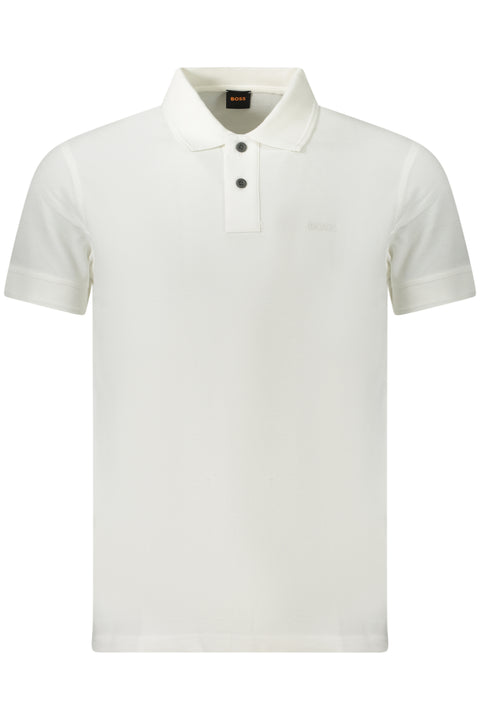 Boss Polo Maniche Corte Uomo Bianco