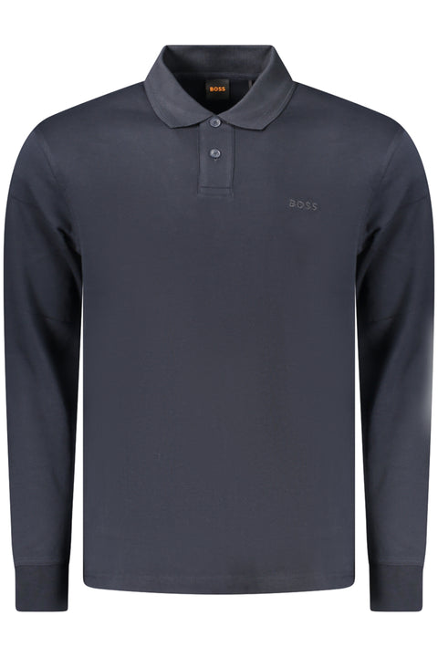 Boss Polo Maniche Lunghe Uomo Blu