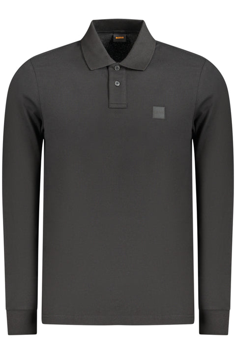 Boss Polo Maniche Lunghe Uomo Nero