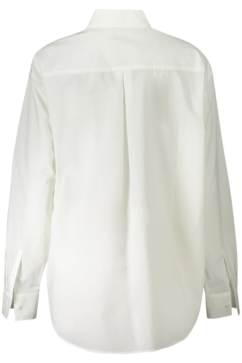 Calvin Klein Camicia Maniche Lunghe Donna Bianco