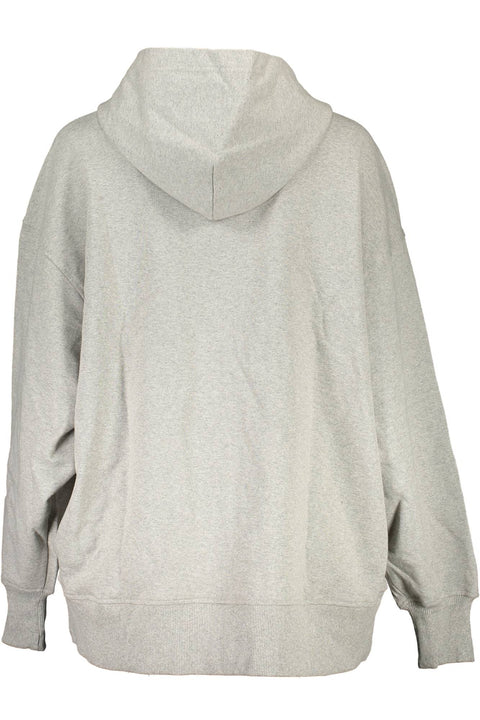 Calvin Klein Felpa Con Zip Donna Grigio