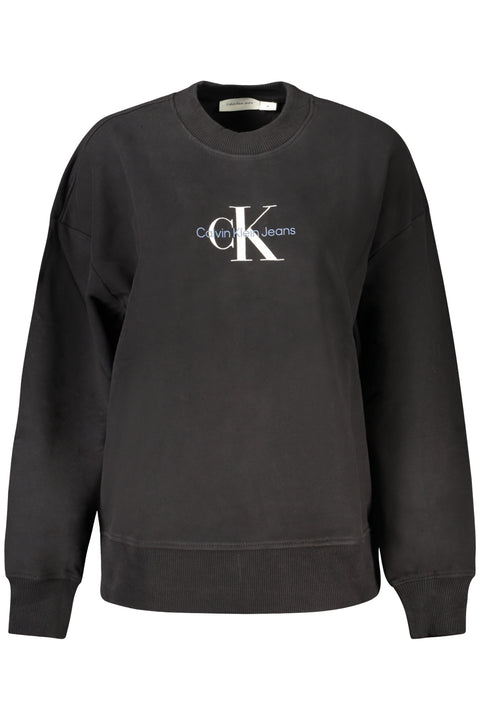 Calvin Klein Felpa Senza Zip Donna Nero