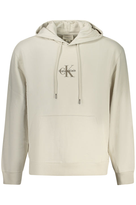 Calvin Klein Felpa Senza Zip Uomo Beige