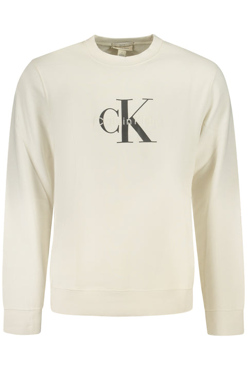 Calvin Klein Felpa Senza Zip Uomo Bianco