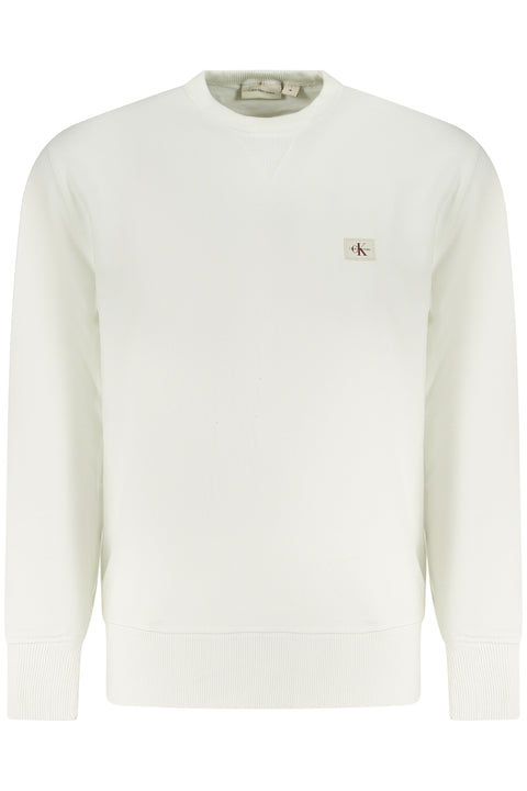 Calvin Klein Felpa Senza Zip Uomo Bianco