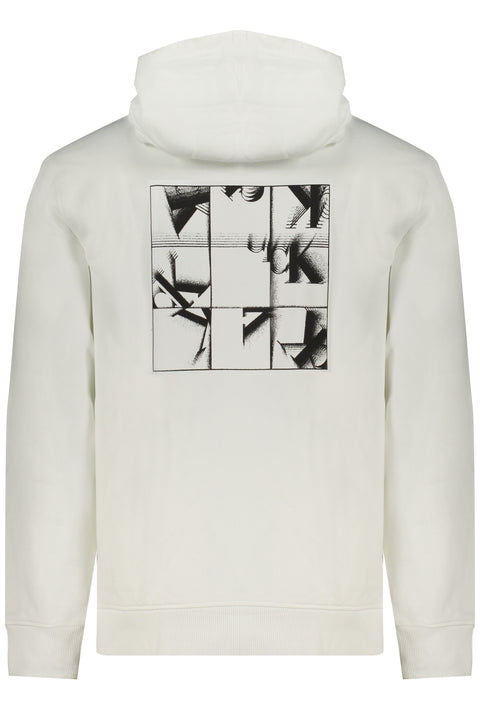 Calvin Klein Felpa Senza Zip Uomo Bianco