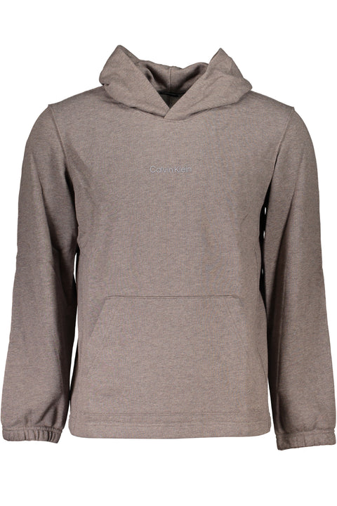 Calvin Klein Felpa Senza Zip Uomo Marrone
