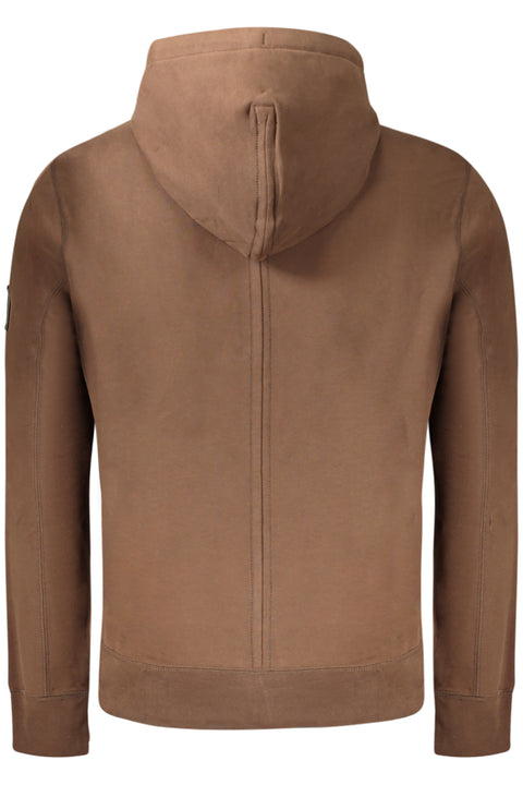 Calvin Klein Felpa Senza Zip Uomo Marrone