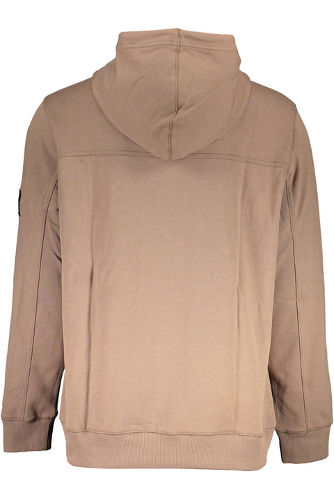 Calvin Klein Felpa Senza Zip Uomo Marrone