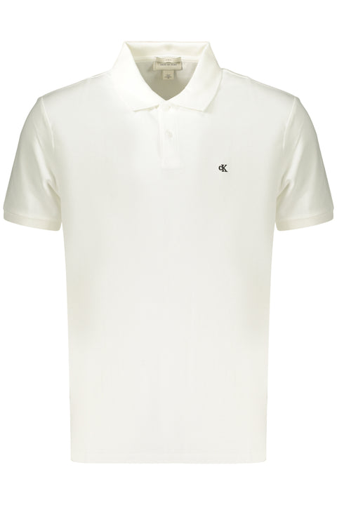 Calvin Klein Polo Maniche Corte Uomo Bianco