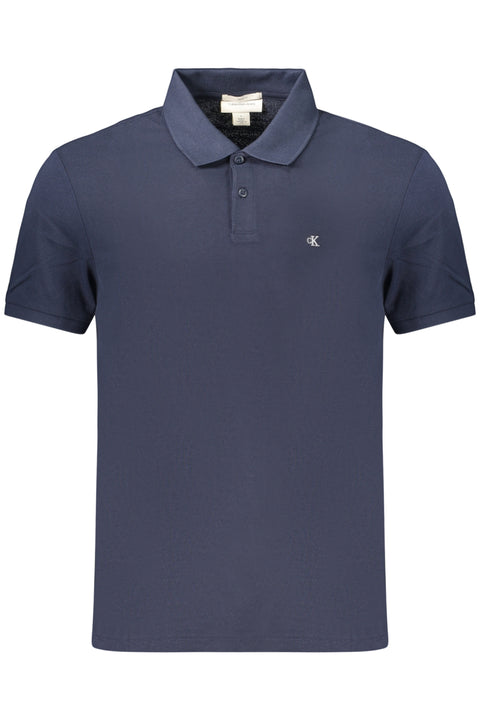Calvin Klein Polo Maniche Corte Uomo Blu