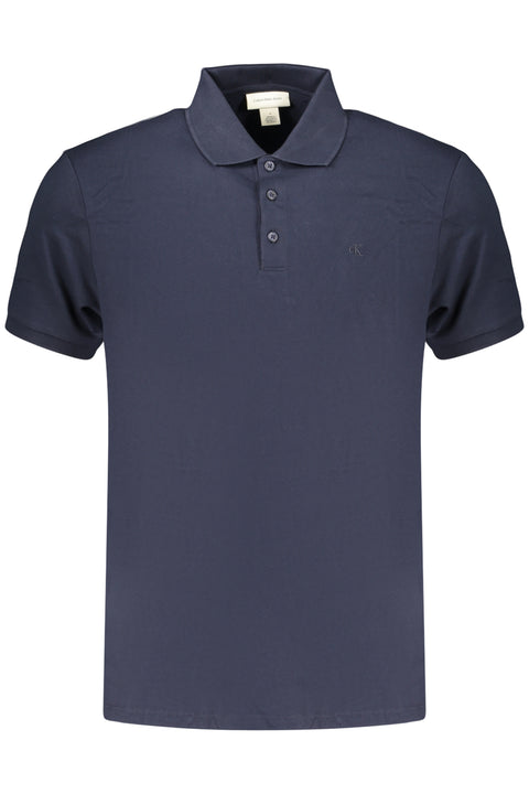 Calvin Klein Polo Maniche Corte Uomo Blu