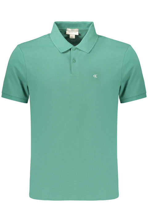 Calvin Klein Polo Maniche Corte Uomo Verde