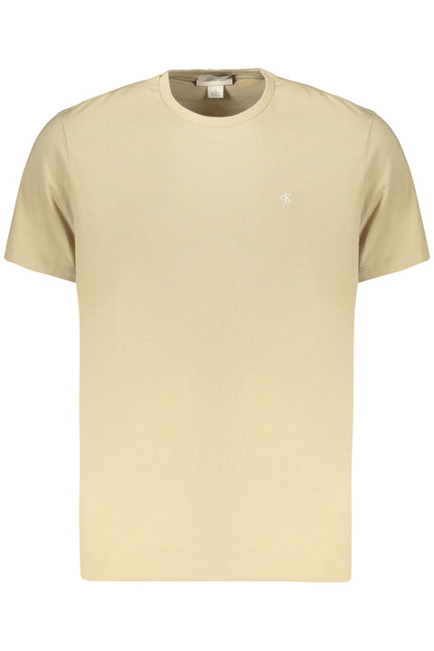 Calvin Klein T-Shirt Maniche Corte Uomo Beige