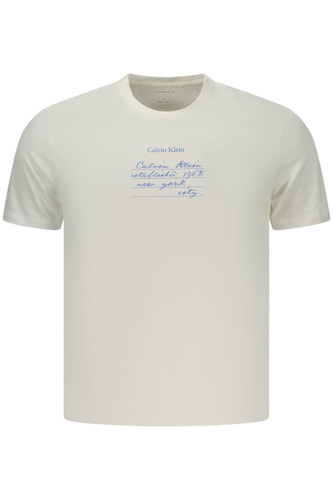 Calvin Klein T-Shirt Maniche Corte Uomo Bianco