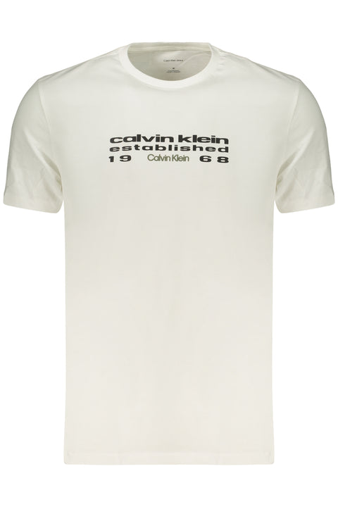 Calvin Klein T-Shirt Maniche Corte Uomo Bianco