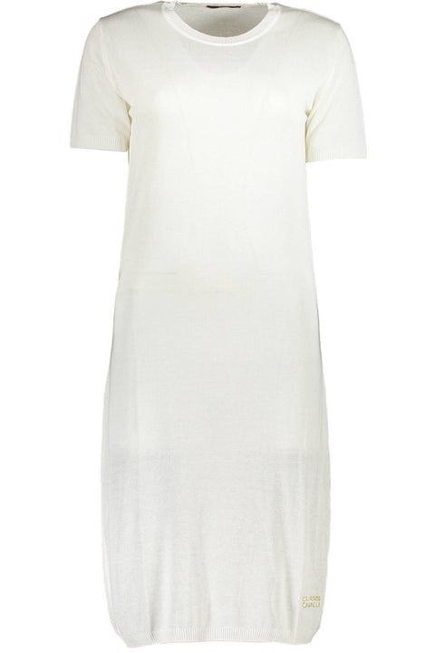 Cavalli Class Abito Corto Donna Bianco