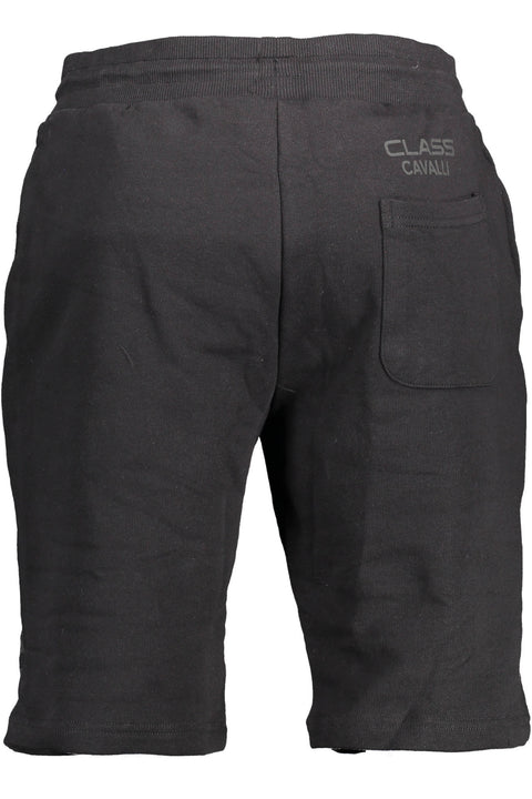 Cavalli Class Pantalone Bermuda Uomo Nero