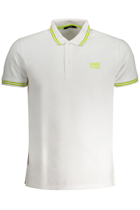 Cavalli Class Polo Maniche Corte Uomo Bianco