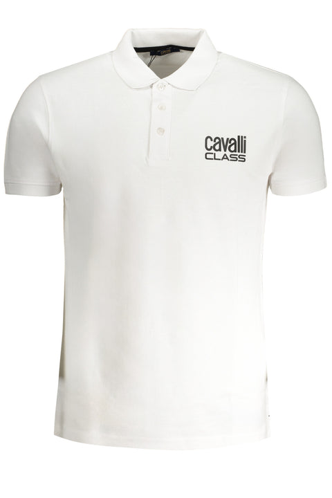 Cavalli Class Polo Maniche Corte Uomo Bianco