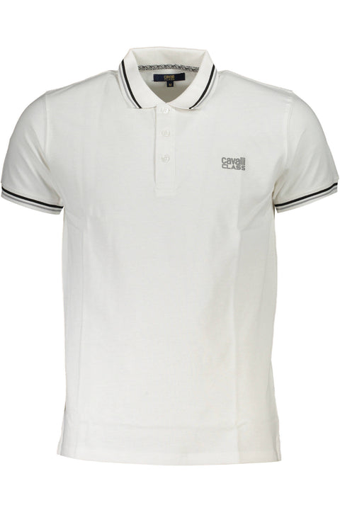 Cavalli Class Polo Maniche Corte Uomo Bianco