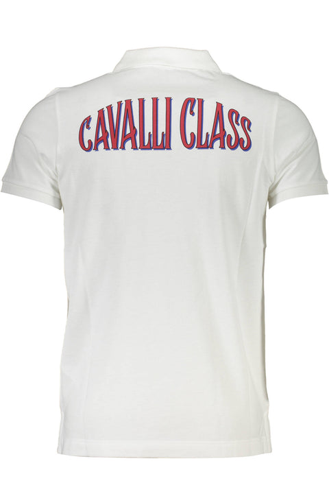 Cavalli Class Polo Maniche Corte Uomo Bianco