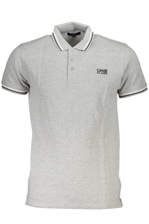 Cavalli Class Polo Maniche Corte Uomo Grigio