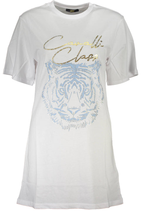 Cavalli Class T-Shirt Maniche Corte Donna Bianco