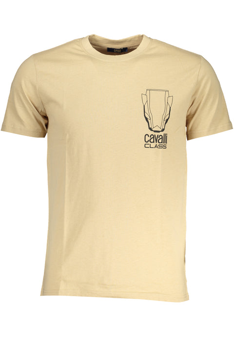 Cavalli Class T-Shirt Maniche Corte Uomo Beige