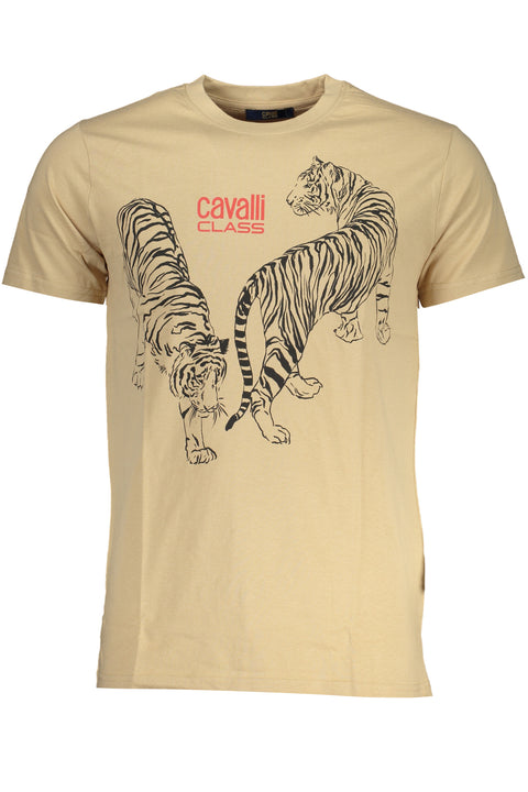 Cavalli Class T-Shirt Maniche Corte Uomo Beige