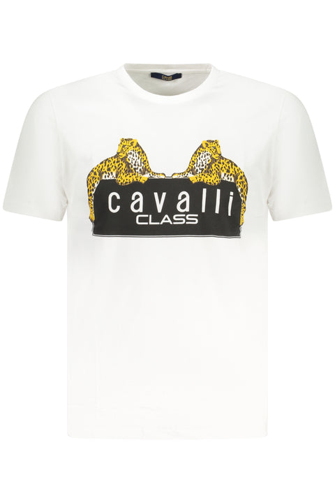 Cavalli Class T-Shirt Maniche Corte Uomo Bianco