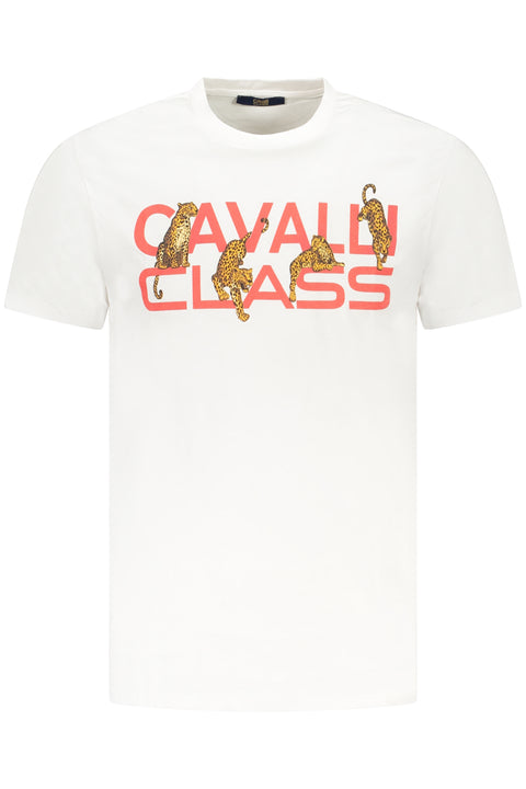 Cavalli Class T-Shirt Maniche Corte Uomo Bianco