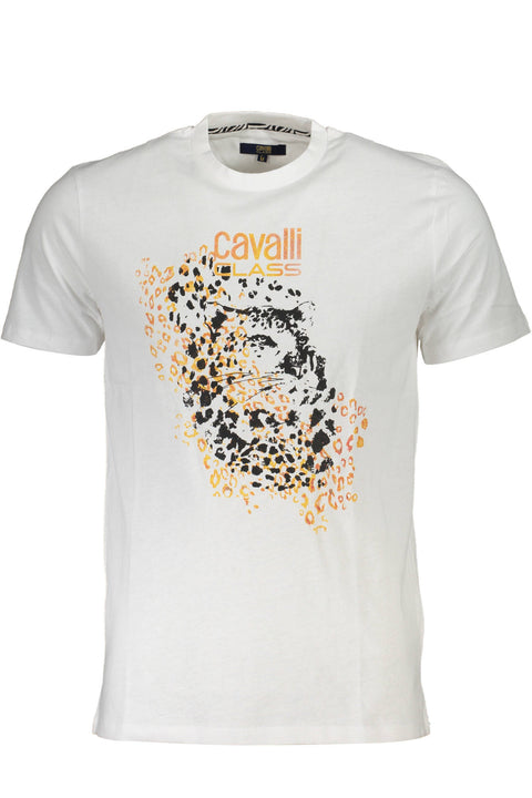Cavalli Class T-Shirt Maniche Corte Uomo Bianco