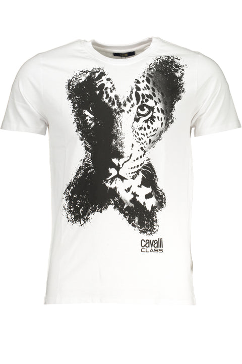 Cavalli Class T-Shirt Maniche Corte Uomo Bianco